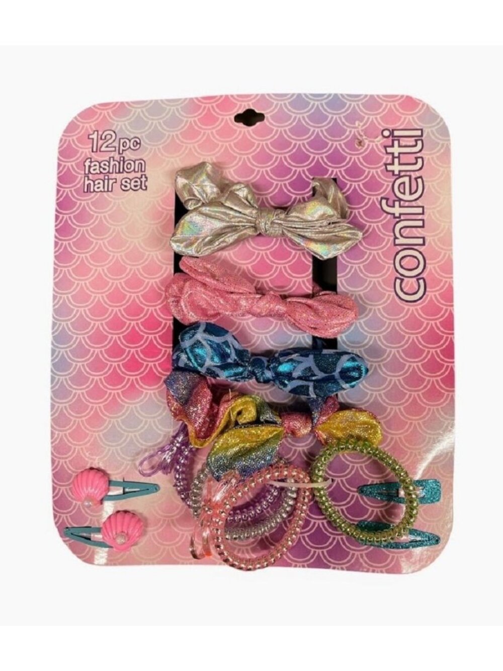 Confetti 12 Piece Girls Fashion Hair Set - New